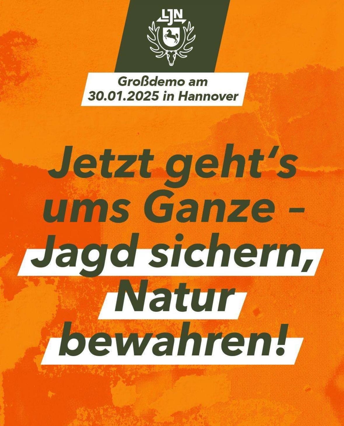 Demonstration der Jägerschaft in Hannover